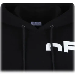 Off-White - Black Shared Logo Hoodie - Exclusive Luxury Collection - Avvenice