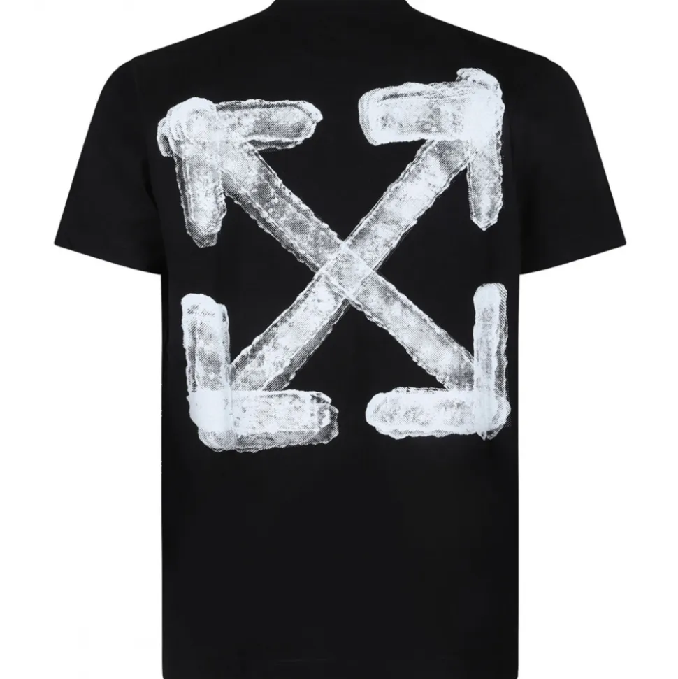 Off-White - Black Spray Arrow T-Shirt - Exclusive Luxury Collection - Avvenice