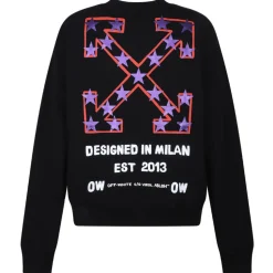 Off-White - Black Star Arrow Sweatshirt - Exclusive Luxury Collection - Avvenice
