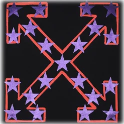 Off-White - Black Star Arrow Sweatshirt - Exclusive Luxury Collection - Avvenice