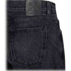 Off-White - Black Straight Jeans - Exclusive Luxury Collection - Avvenice