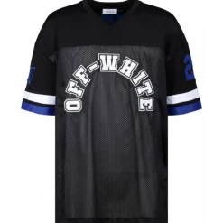 Off-White - Black, White and Royal Blue T-Shirt - Exclusive Luxury Collection - Avvenice