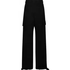 Off-White - Black Wide Leg Trousers - Exclusive Luxury Collection - Avvenice