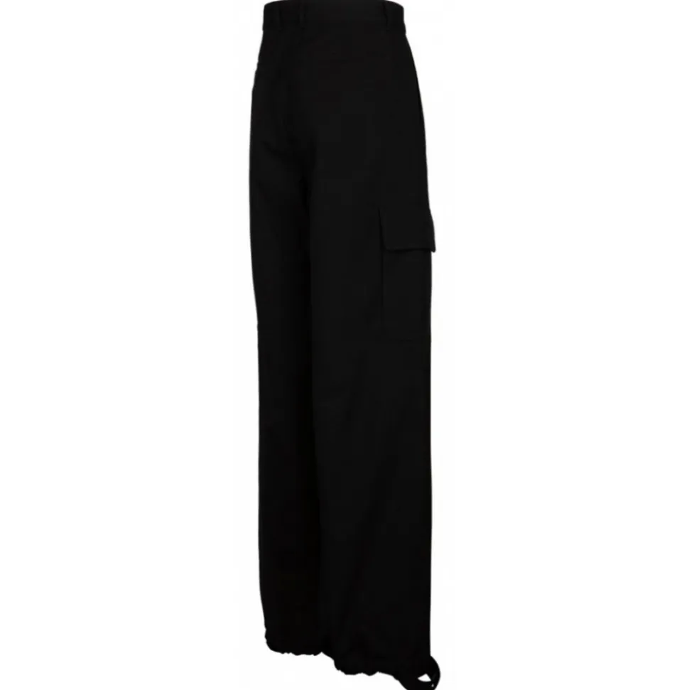 Off-White - Black Wide Leg Trousers - Exclusive Luxury Collection - Avvenice