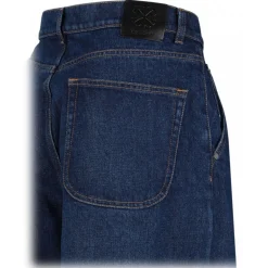 Off-White - Blue Logo Embroidered Jeans - Exclusive Luxury Collection - Avvenice