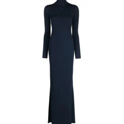 Off-White - Cobalt Blue Slick Long Dress - Exclusive Luxury Collection - Avvenice