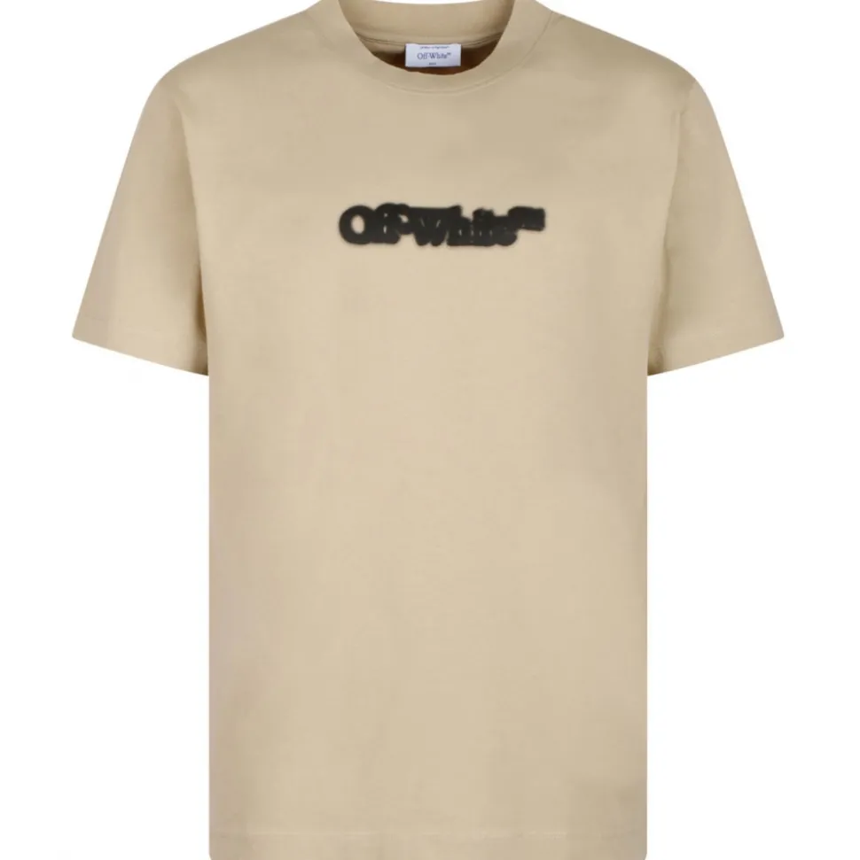 Off-White - Creme Brulee Spray Arrow T-Shirt - Exclusive Luxury Collection - Avvenice