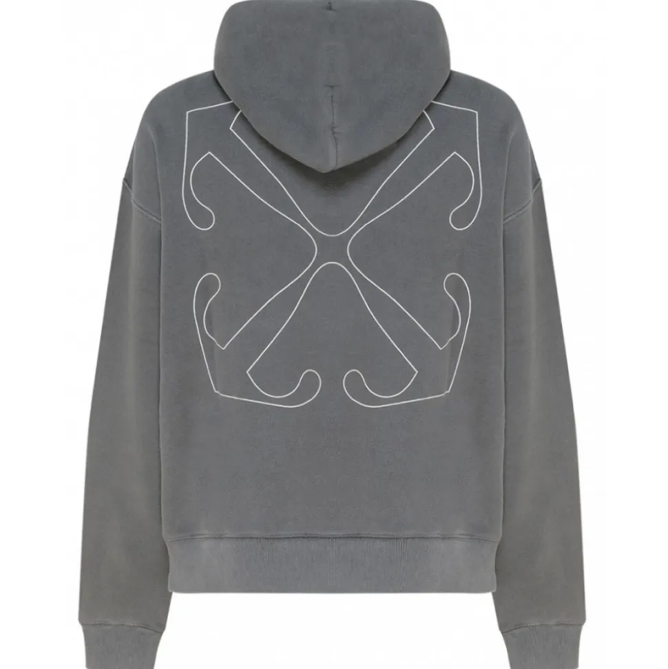 Off-White - Grey Arrows Hoodie - Exclusive Luxury Collection - Avvenice