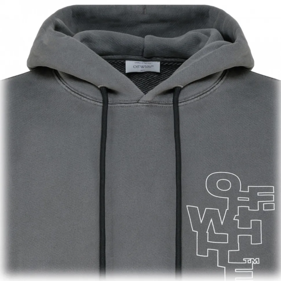 Off-White - Grey Arrows Hoodie - Exclusive Luxury Collection - Avvenice