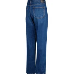 Off-White - Indigo Blue Cotton Straight Leg Jeans - Exclusive Luxury Collection - Avvenice