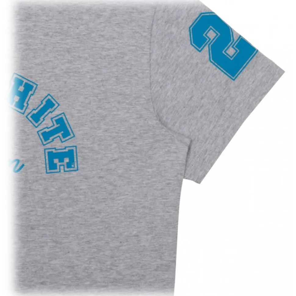 Off-White - Melange Grey and Blue T-Shirt - Exclusive Luxury Collection - Avvenice