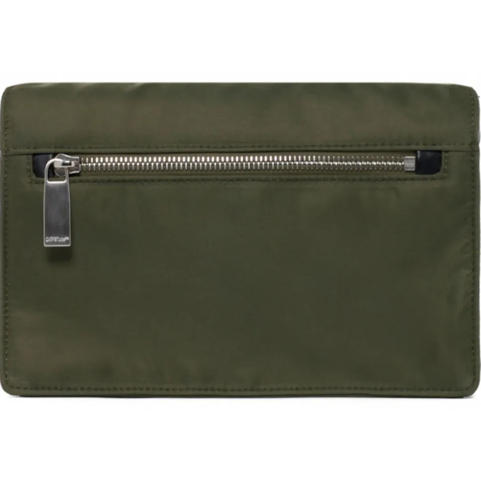 Off-White - Military Green Jitney 1.4 Shoulder Bag - Exclusive Luxury Collection - Avvenice