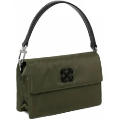 Off-White - Military Green Jitney 1.4 Shoulder Bag - Exclusive Luxury Collection - Avvenice