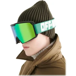 Off-White - Mirrored-Lens Ski Goggles - Green - Sunglasses - Luxury - Off-White Eyewear - Avvenice