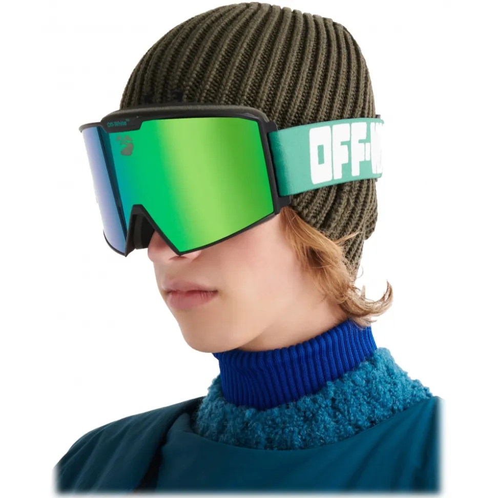 Off-White - Mirrored-Lens Ski Goggles - Green - Sunglasses - Luxury - Off-White Eyewear - Avvenice