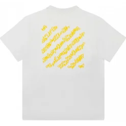Off-White - White and Yellow T-Shirt - Exclusive Luxury Collection - Avvenice