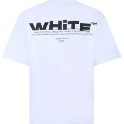 Off-White - White Shared Logo T-Shirt - Exclusive Luxury Collection - Avvenice