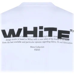 Off-White - White Shared Logo T-Shirt - Exclusive Luxury Collection - Avvenice