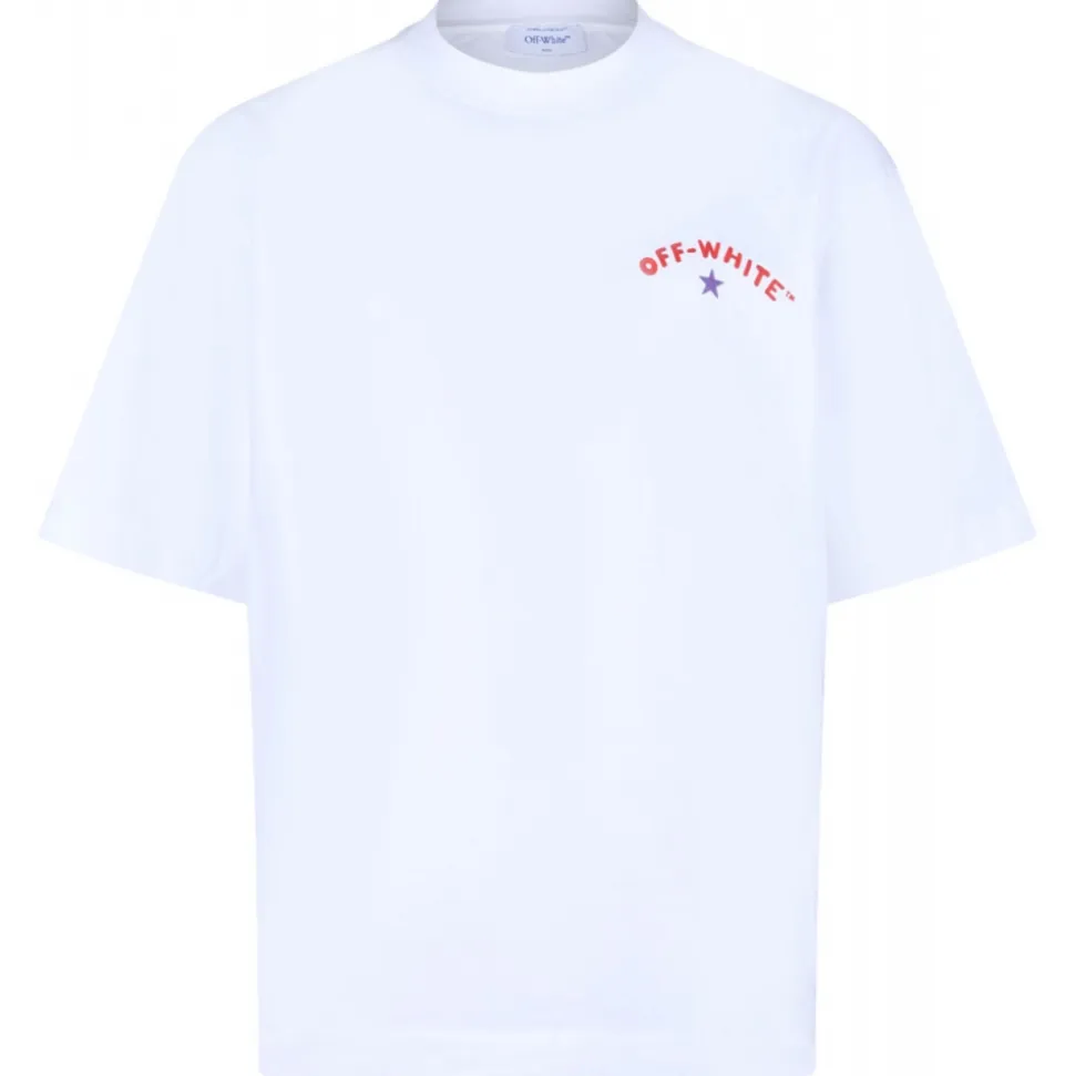 Off-White - White Star Arrow T-Shirt - Exclusive Luxury Collection - Avvenice