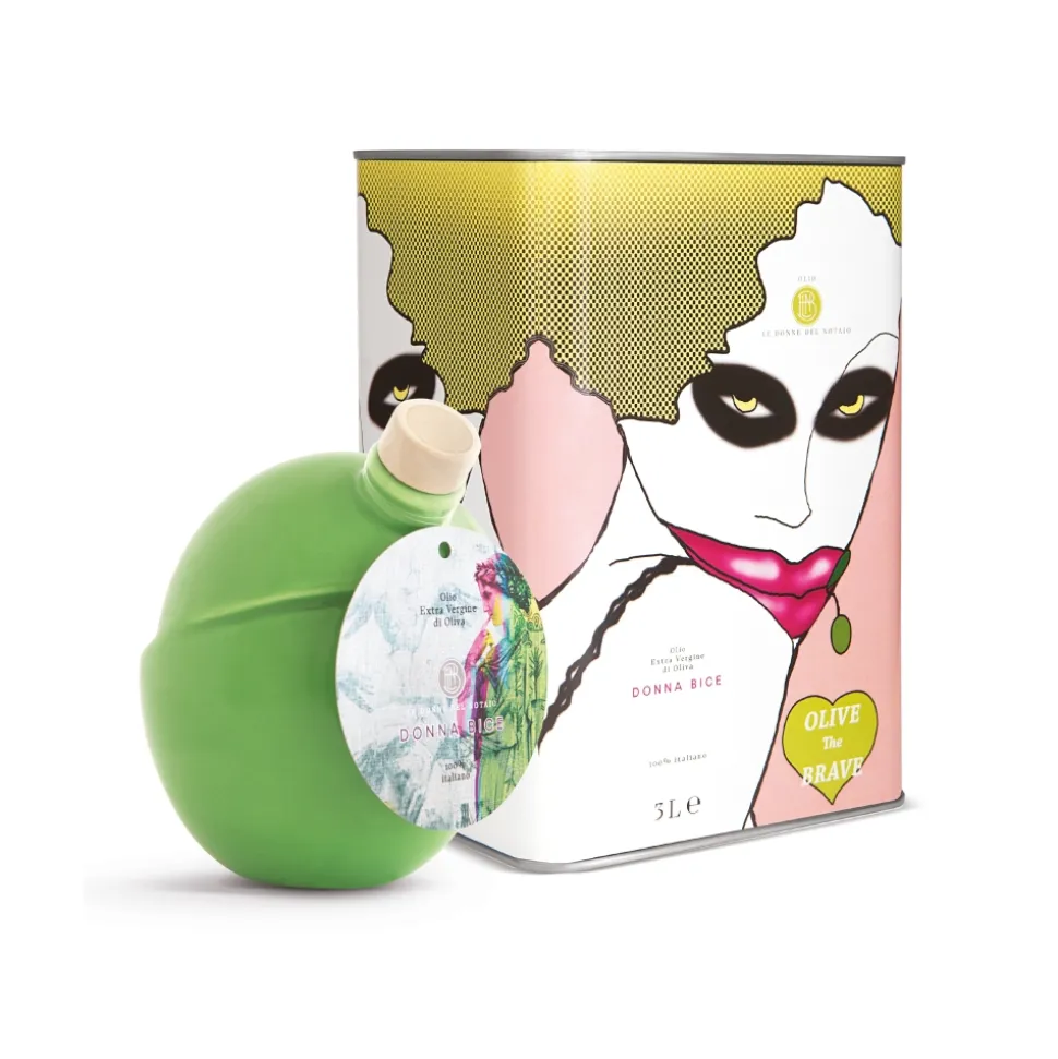 Olio le Donne del Notaio - Box 4 - Extra Virgin Olive Oil - Artisan - Italian High Quality Oil - Abruzzo - 2 l + 500 ml - Avvenice