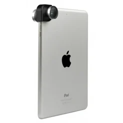 olloclip - 4 in 1 Lens Set - Silver / Black Clip - iPad Air / iPad Air 2 / Mini / Mini 2 / 3 / 4 - Fisheye Macro - Lens Set - Avvenice