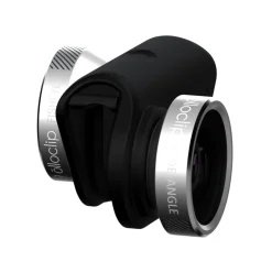 olloclip - 4 in 1 Lens Set - Silver / Black Clip - iPhone 6 / 6s / 6 Plus / 6s Plus - Fisheye Wide-Angle Macro - Lens Set - Avvenice