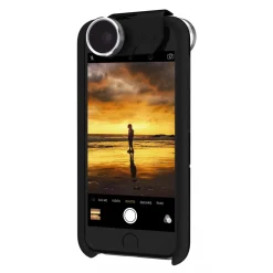olloclip - 4 in 1 Lens Set for Otterbox Universe - Space Grey / Black Clip - iPhone 6 / 6s / 6 Plus / 6s Plus - Lens Set - Avvenice