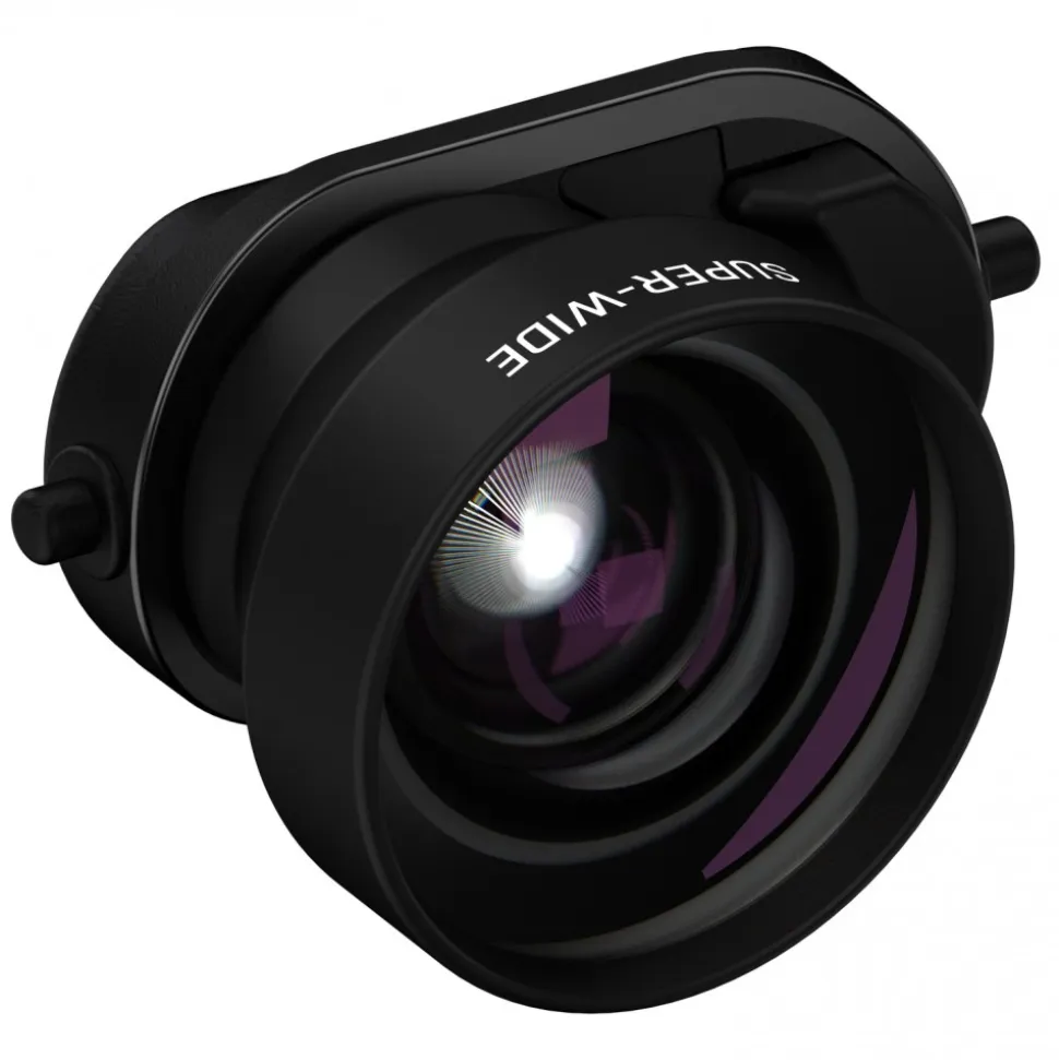 olloclip - Connect Super-Wide Lens - Black - iPhone 8 / 7 / 8 Plus / 7 Plus - Add on Connected Lenses - Avvenice