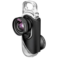 olloclip - Core Lens Set - Black Lens / Black Clip - iPhone 8 / 7 / 8 Plus / 7 Plus - Fisheye Wide-Angle Macro 15X - Lens Set - Avvenice