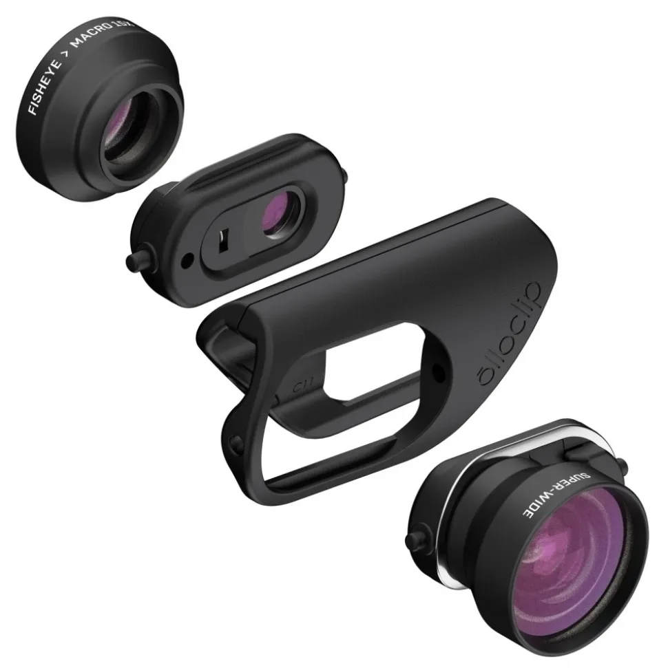 olloclip - Filmer's Kit - Limited Edition - Black / Red - iPhone 8 / 7 / 8 Plus / 7 Plus - Lens Set Kit - Avvenice