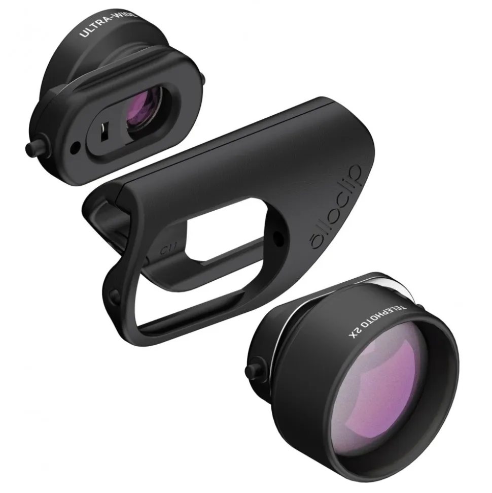 olloclip - Filmer's Kit - Limited Edition - Black / Red - iPhone 8 / 7 / 8 Plus / 7 Plus - Lens Set Kit - Avvenice