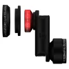 olloclip - Telephoto + Wide-Angle + Macro 10X + CPL Lens Set - Black Red / Black Clip - iPhone 6 / 6s / 6 Plus / 6s Plus - Avvenice