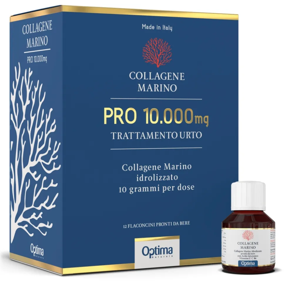 Optima Naturals - Marine Collagen Pro 10,000 Mg - Urto Treatment - Natural Lifting Effect - Avvenice