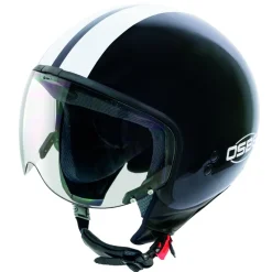 Osbe Italy - Bellagio Shiny Black - Motorcycle Helmet - High Quality - Made in Italy - Avvenice