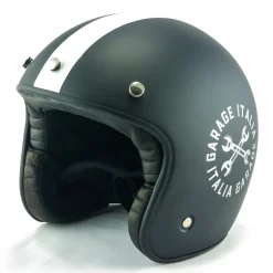 Osbe Italy - Garage Italia - Black Matt - Special Edition - Motorcycle Helmet - High Quality - Made in Italy - Avvenice