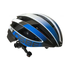 Osbe Italy - Light 318 + IBTHFC - Wireless Bluetooth - Matt White Gr. Blue - Bicycle Helmet - High Quality - Made in Italy - Avvenice