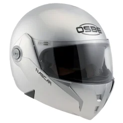 Osbe Italy - Nascar Silver - Motorcycle Helmet - High Quality - Made in Italy - Avvenice