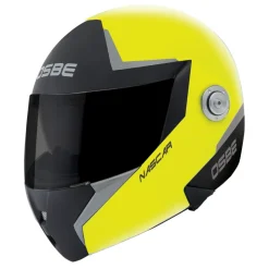 Osbe Italy - Nascar Yellow - Motorcycle Helmet - High Quality - Made in Italy - Avvenice