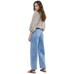 Ottod'Ame - Abstract Pattern Cotton Shirt - Beige/Blue - Shirt - Luxury Exclusive Collection - Avvenice