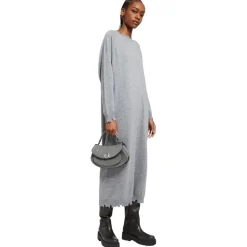 Ottod'Ame - Cashmere Blend Long Dress - Grey - Dresses - Luxury Exclusive Collection - Avvenice