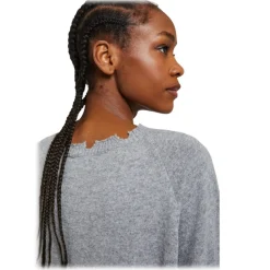 Ottod'Ame - Cashmere Blend Long Dress - Grey - Dresses - Luxury Exclusive Collection - Avvenice