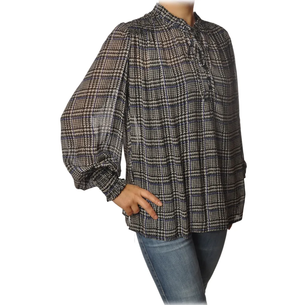 Ottod'Ame - Check Pattern Shirt - Black/Cream - Shirt - Luxury Exclusive Collection - Avvenice