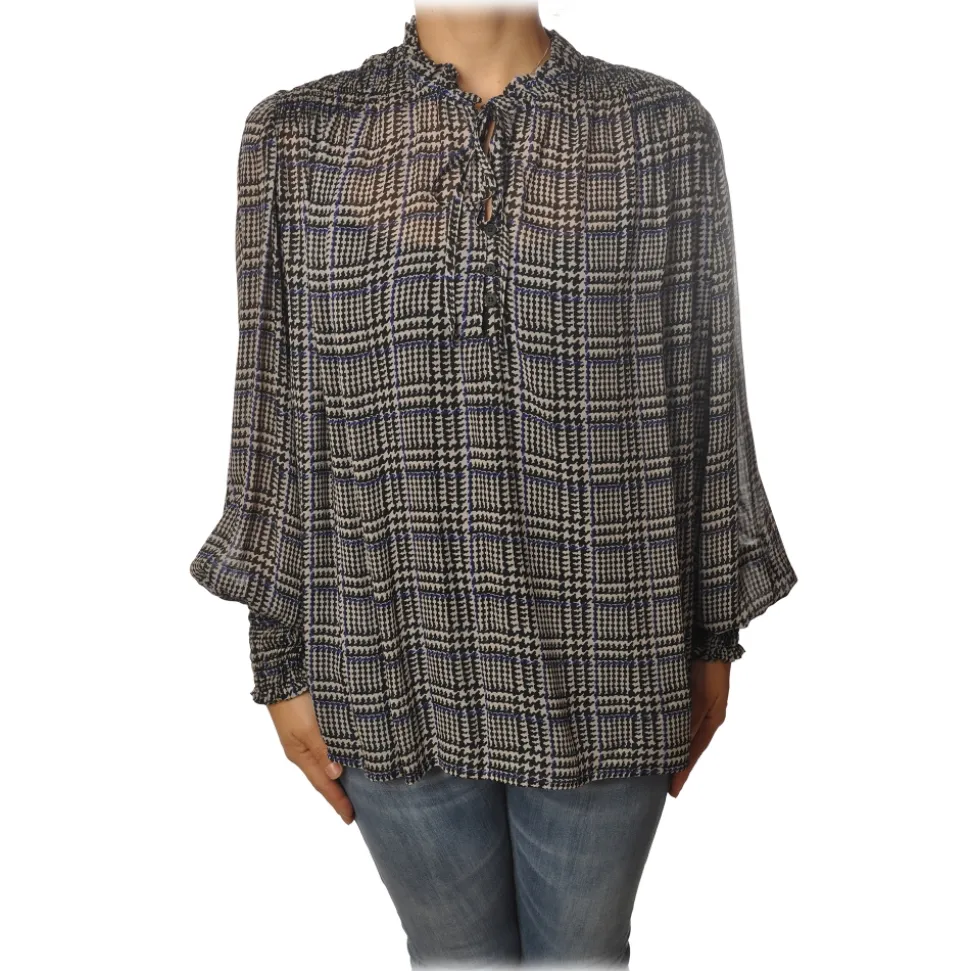 Ottod'Ame - Check Pattern Shirt - Black/Cream - Shirt - Luxury Exclusive Collection - Avvenice