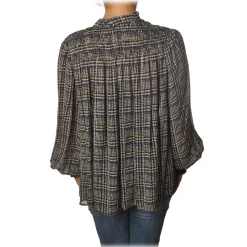 Ottod'Ame - Check Pattern Shirt - Black/Cream - Shirt - Luxury Exclusive Collection - Avvenice