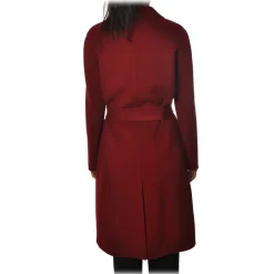 Ottod'Ame - Coat Long Oversized Model - Bordeaux - Jacket - Luxury Exclusive Collection - Avvenice