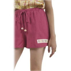 Ottod'Ame - Cotton Drawstring Shorts - Pink - Trousers - Luxury Exclusive Collection - Avvenice