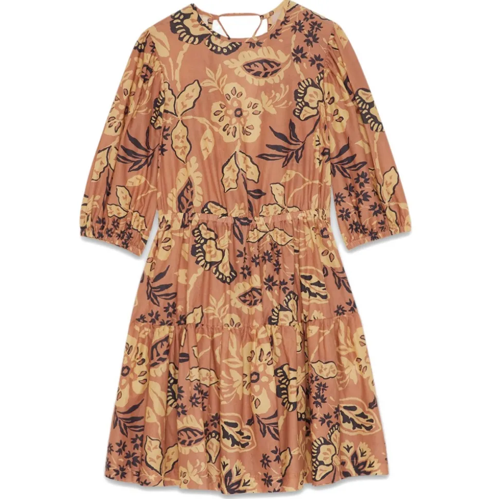 Ottod'Ame - Cotton Flower Print Dress - Orange - Dresses - Luxury Exclusive Collection - Avvenice