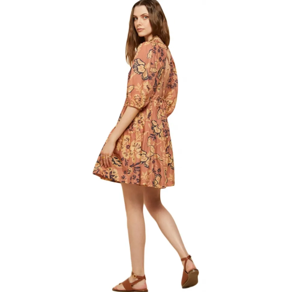 Ottod'Ame - Cotton Flower Print Dress - Orange - Dresses - Luxury Exclusive Collection - Avvenice
