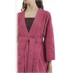 Ottod'Ame - Cotton Kimono Jacket - Pink - Jacket - Luxury Exclusive Collection - Avvenice