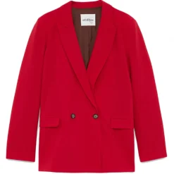 Ottod'Ame - Double Breasted Combed Wool Jacket - Red - Jacket - Luxury Exclusive Collection - Avvenice